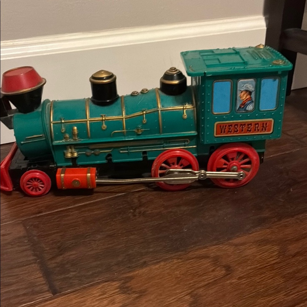 Vintage 1970’s Train - Green and Red